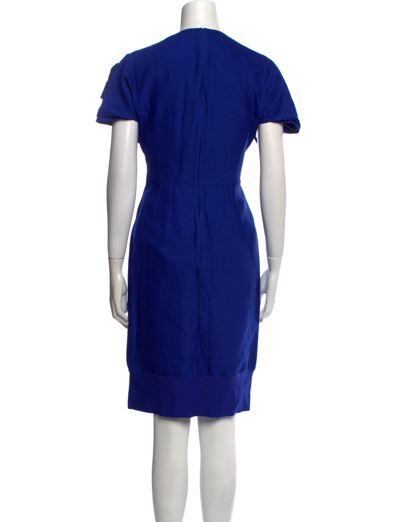 Royal Blue Ruffle Sleeve Dress