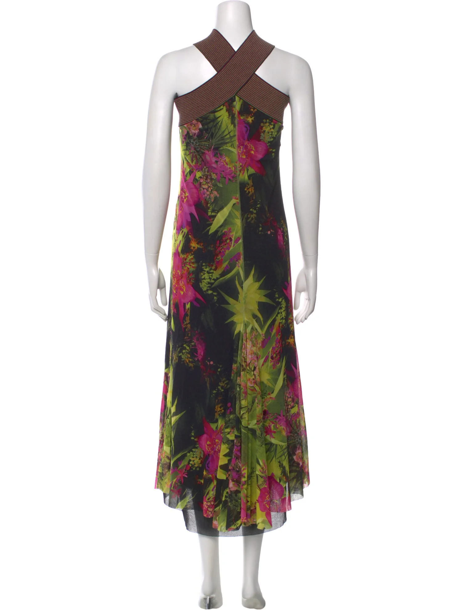 Floral Halter Maxi Dress