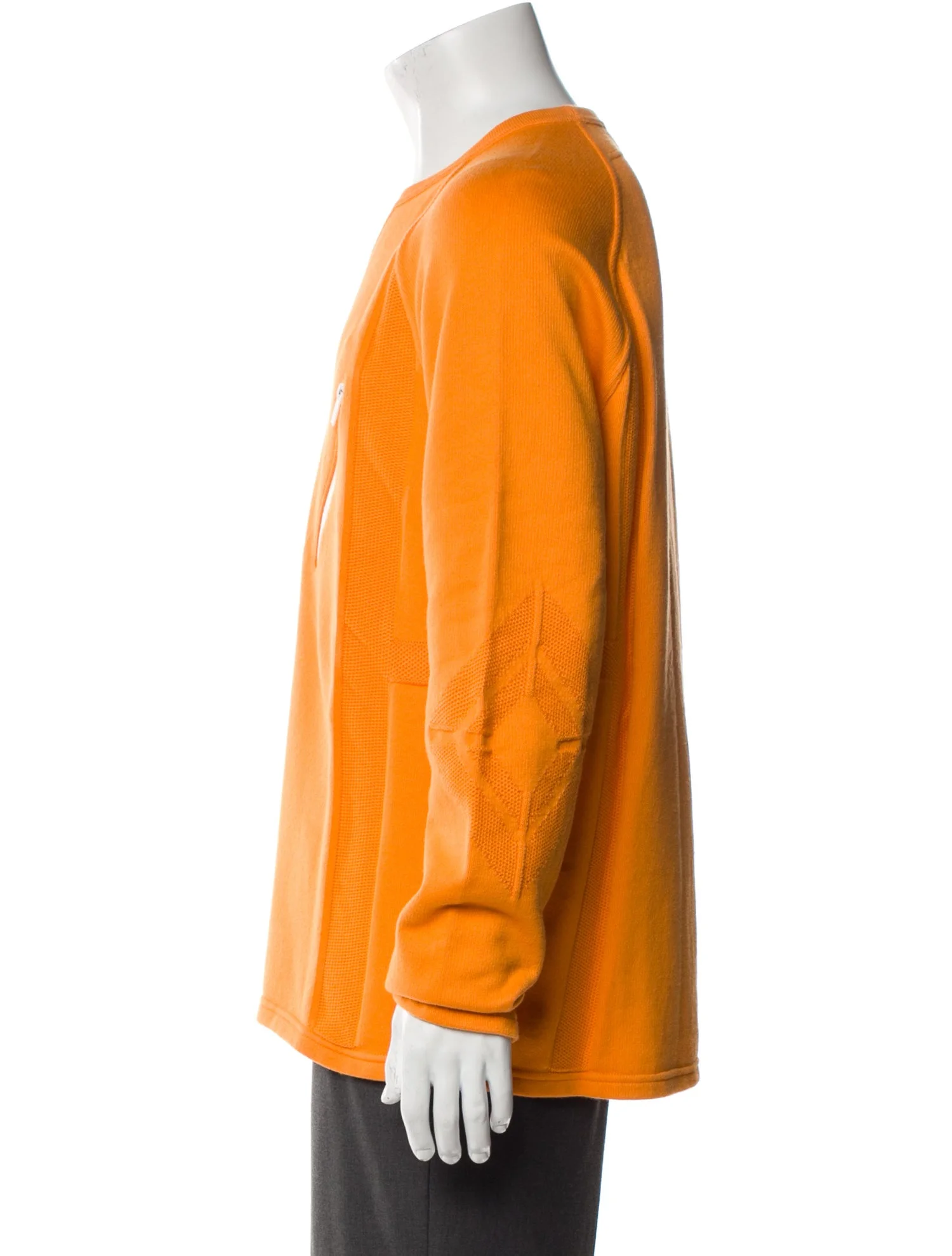 Colorblock Pattern Crew Neck Pullover  Yellow | Size: XL