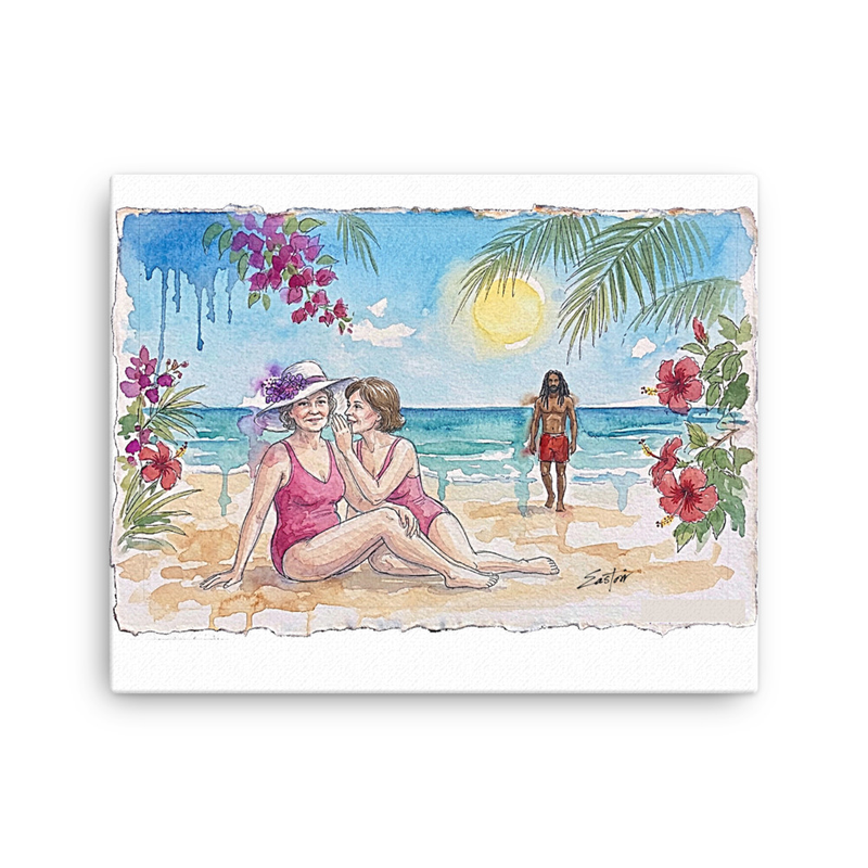 "Just Another Caribbean Fling" Thin canvas