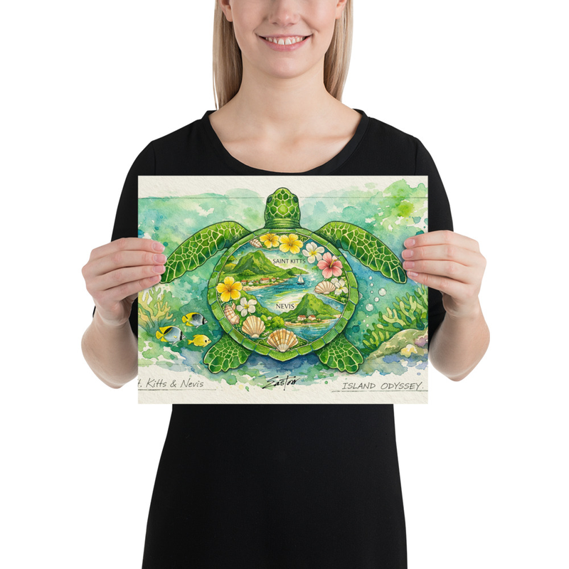 "GREEN TURTLE" Poster