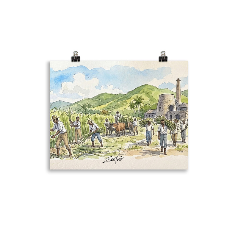 Sugar Cane Plantation Art Print