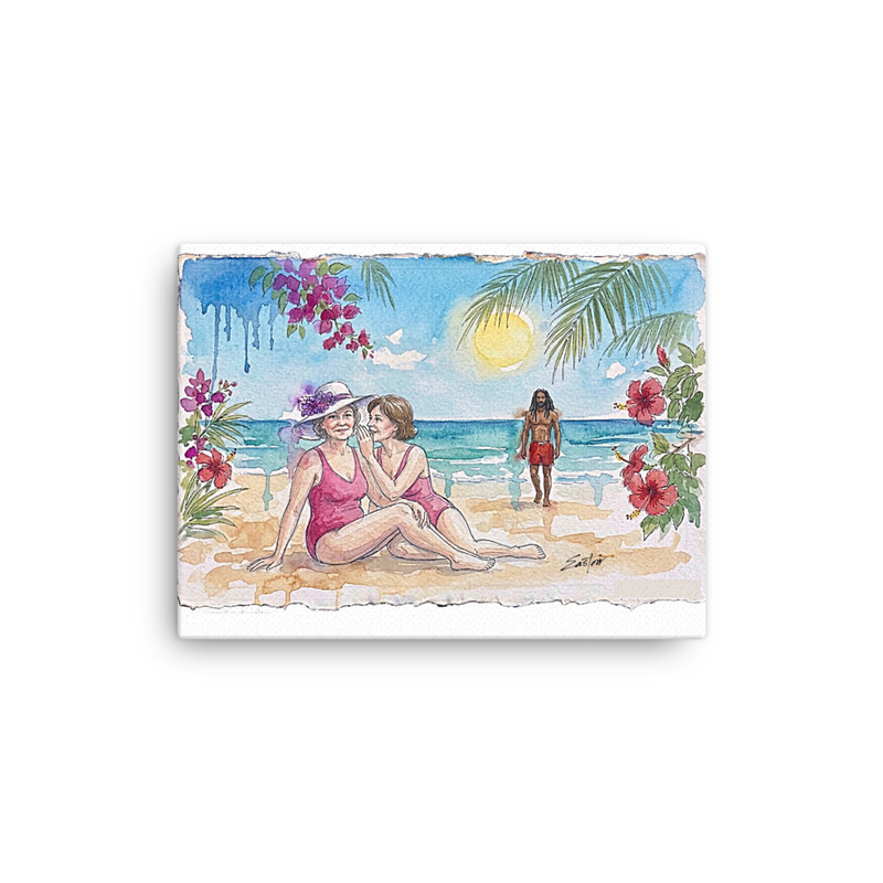 "Just Another Caribbean Fling" Thin canvas