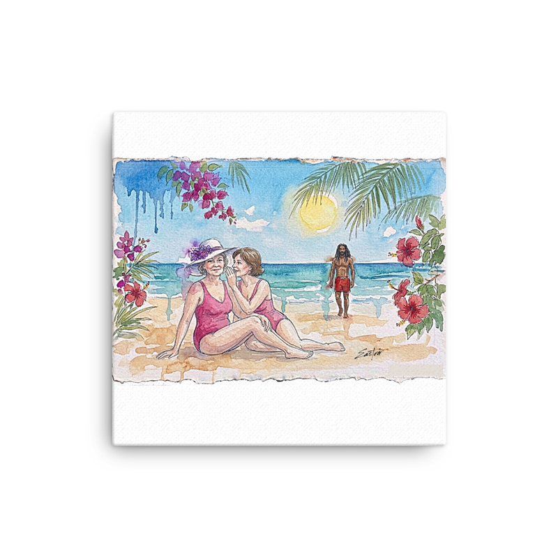 "Just Another Caribbean Fling" Thin canvas