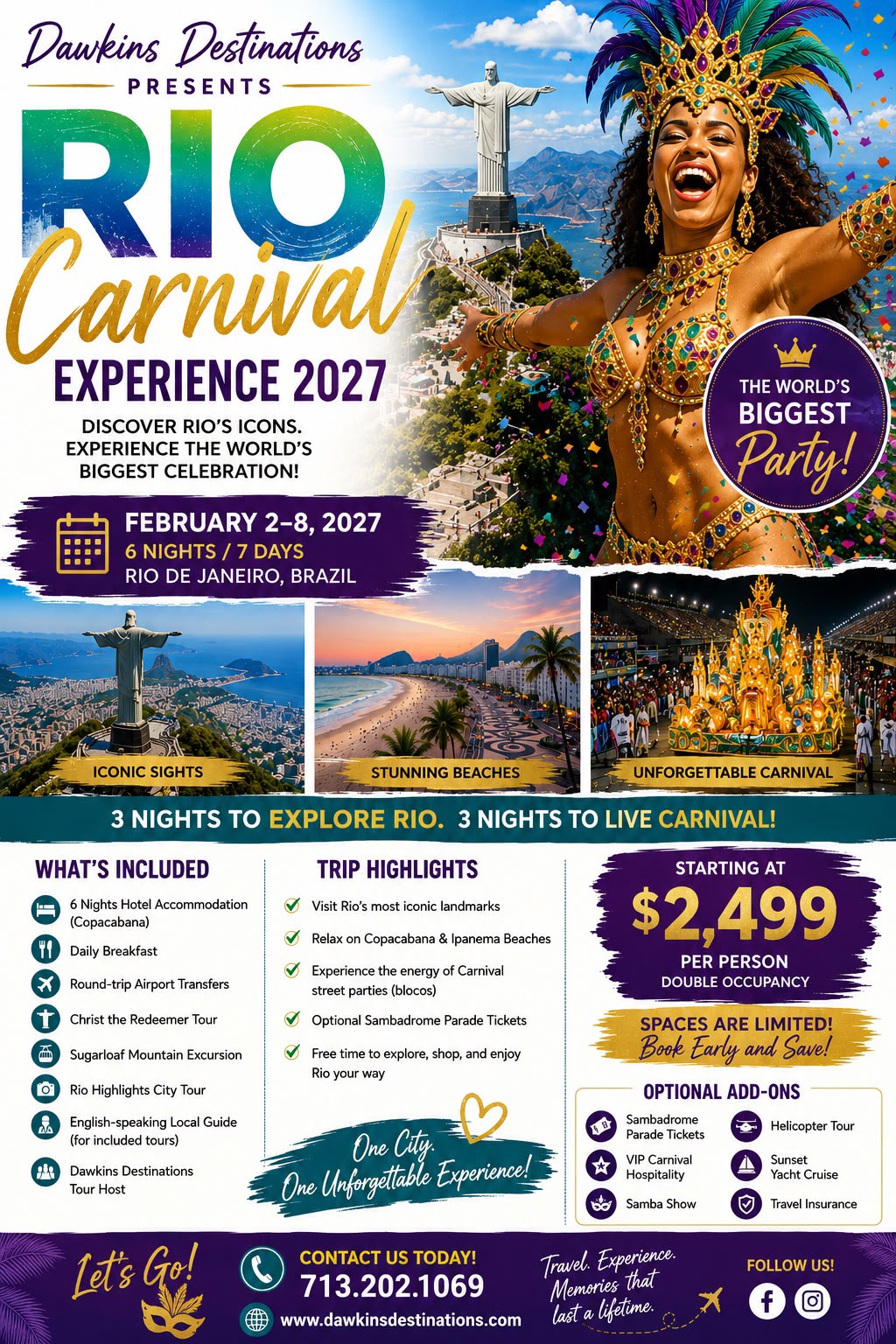 Rio Carnival Experience 2027