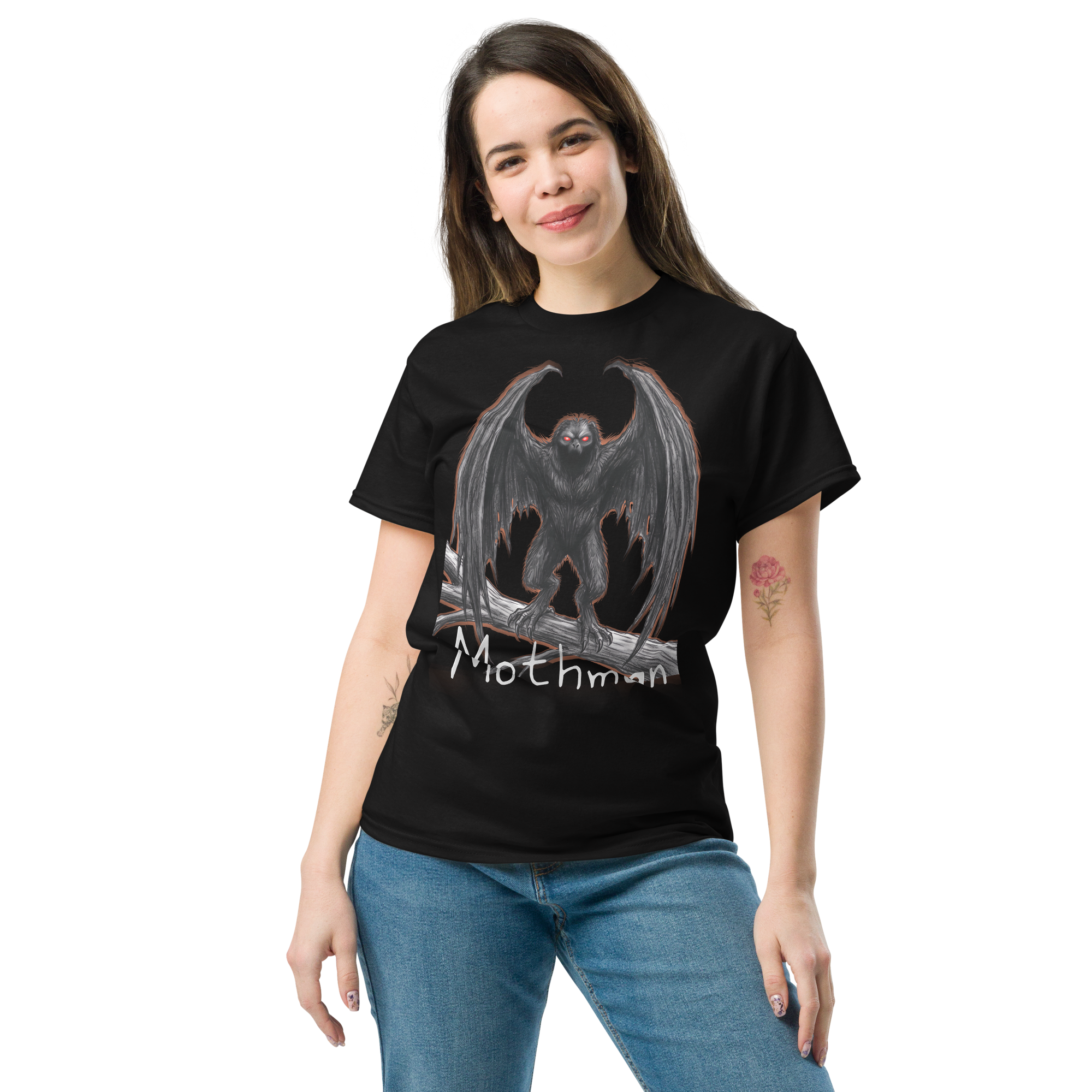 Cryptidaddy Mothman Unisex T-Shirt – Cryptid Streetwear & Paranormal Apparel