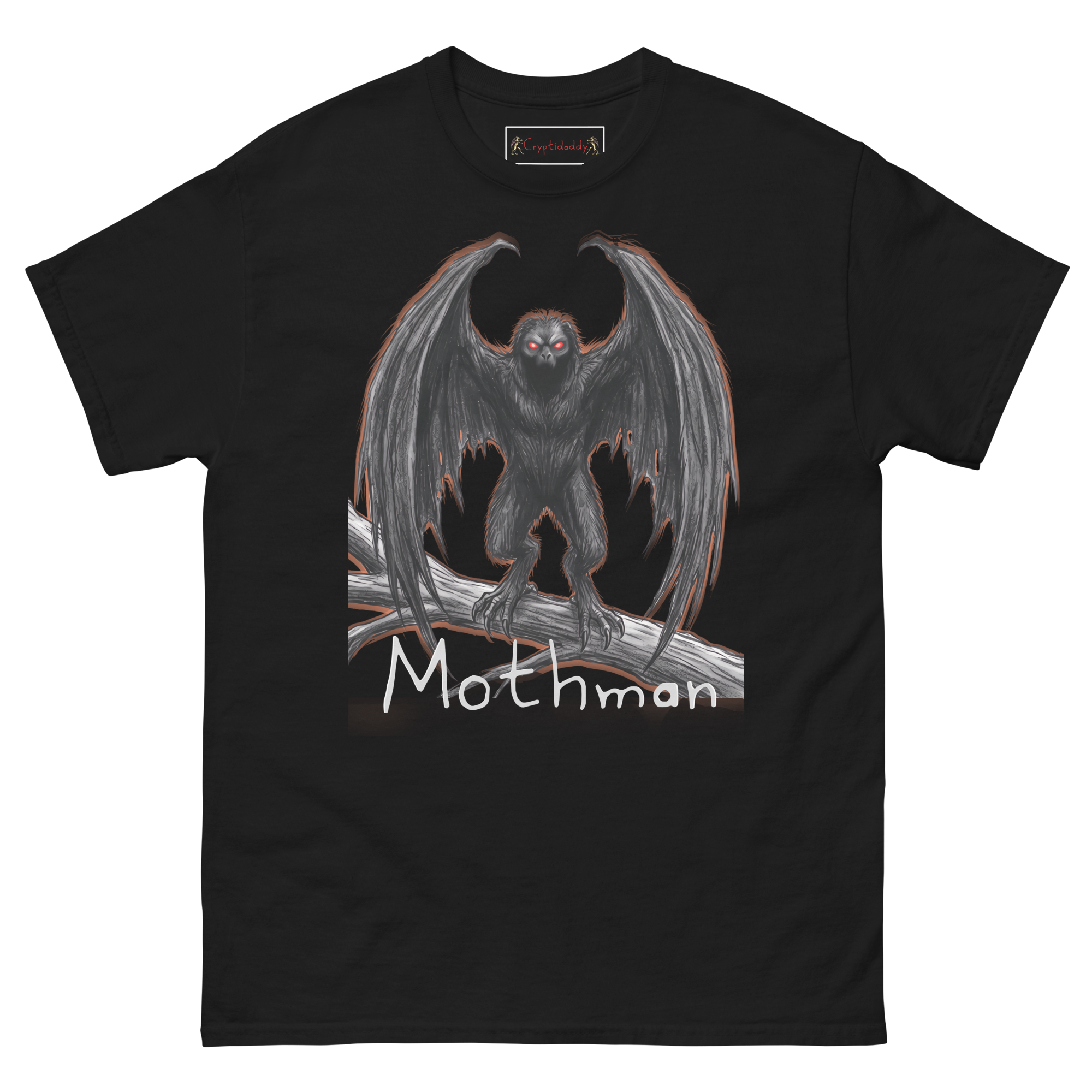 Cryptidaddy Mothman Unisex T-Shirt – Cryptid Streetwear & Paranormal Apparel