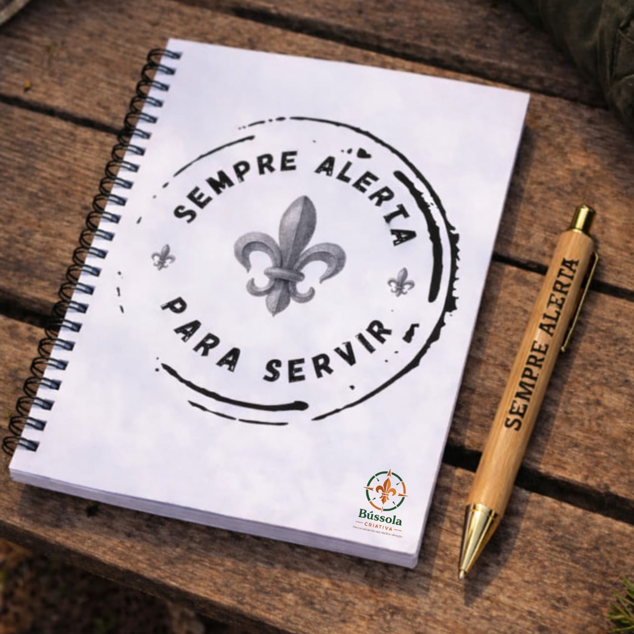 Kit Caderno e Caneta Sempre Alerta