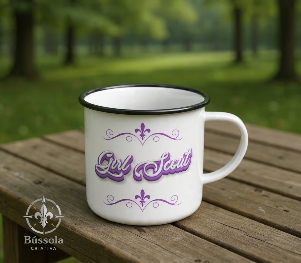 Caneca Esmaltada Girl Scout