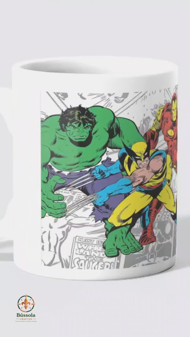 Caneca Heróis Marvel