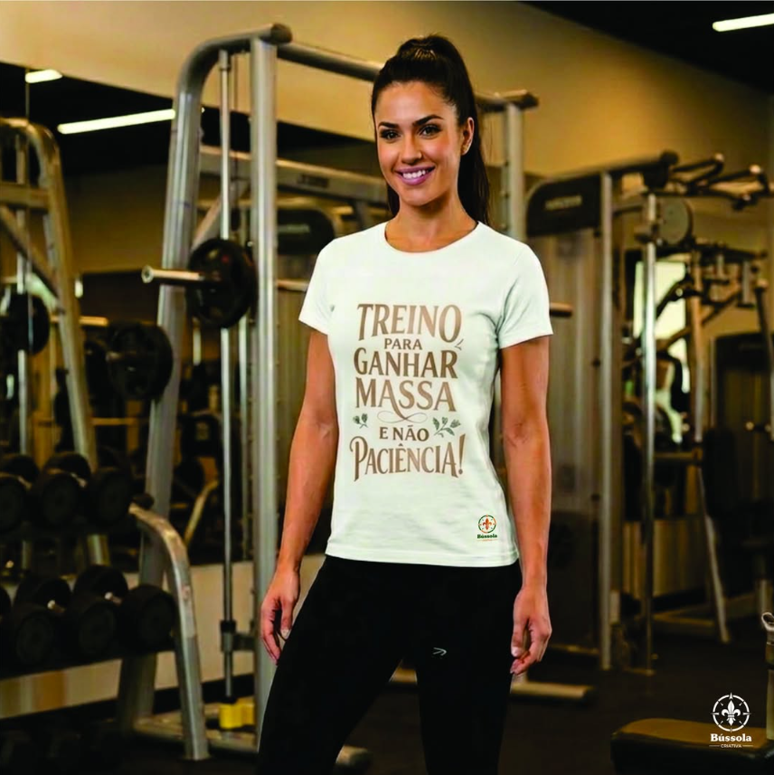 Camiseta Fitness Baby Look Feminina