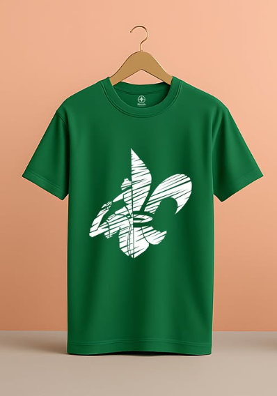 Camiseta Verde Flor de Lis