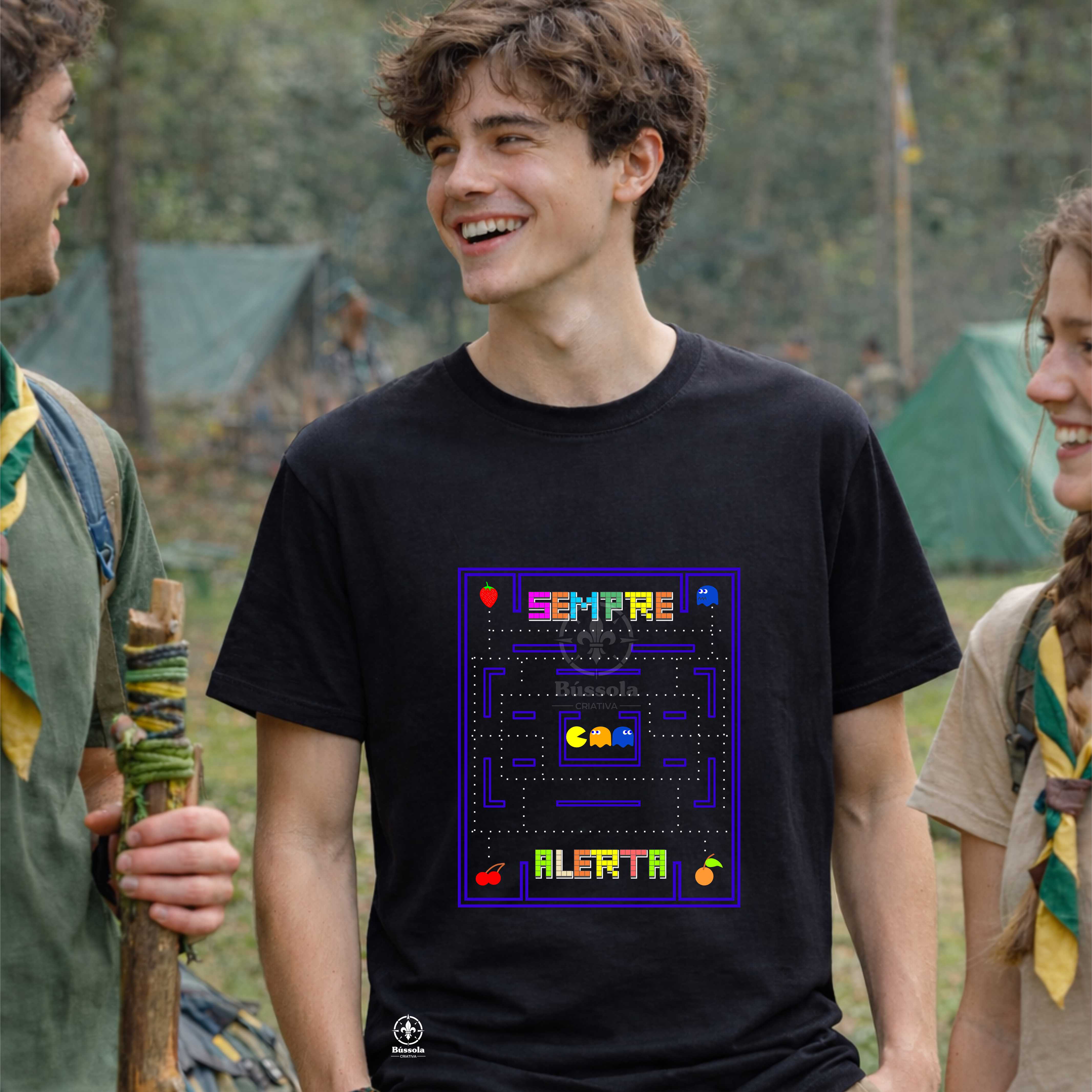 Camiseta Sempre Alerta Geek