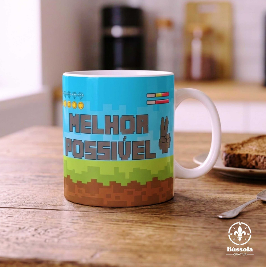 Caneca Super Mario Melhor Possível