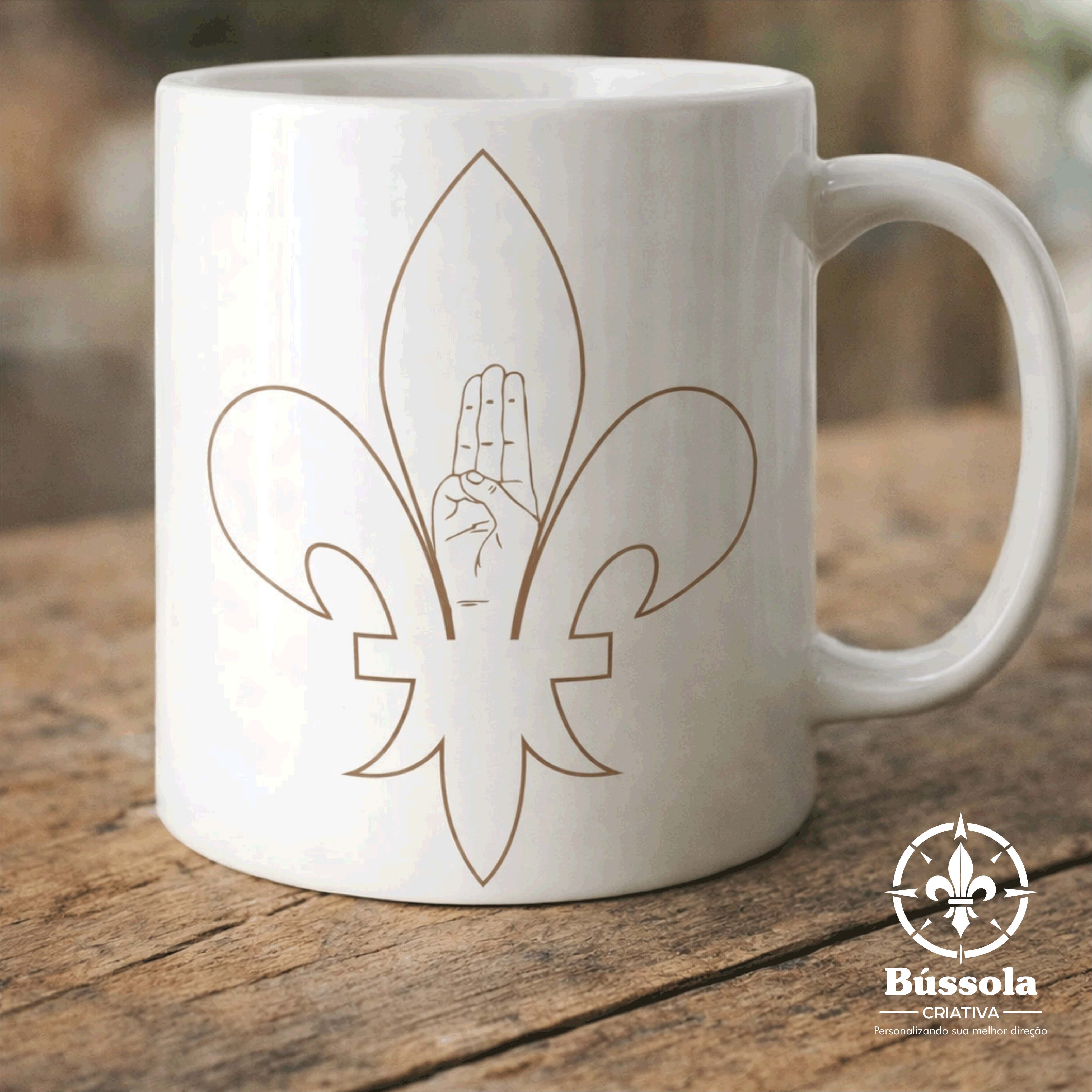 Caneca Flor de Lis Escoteiro