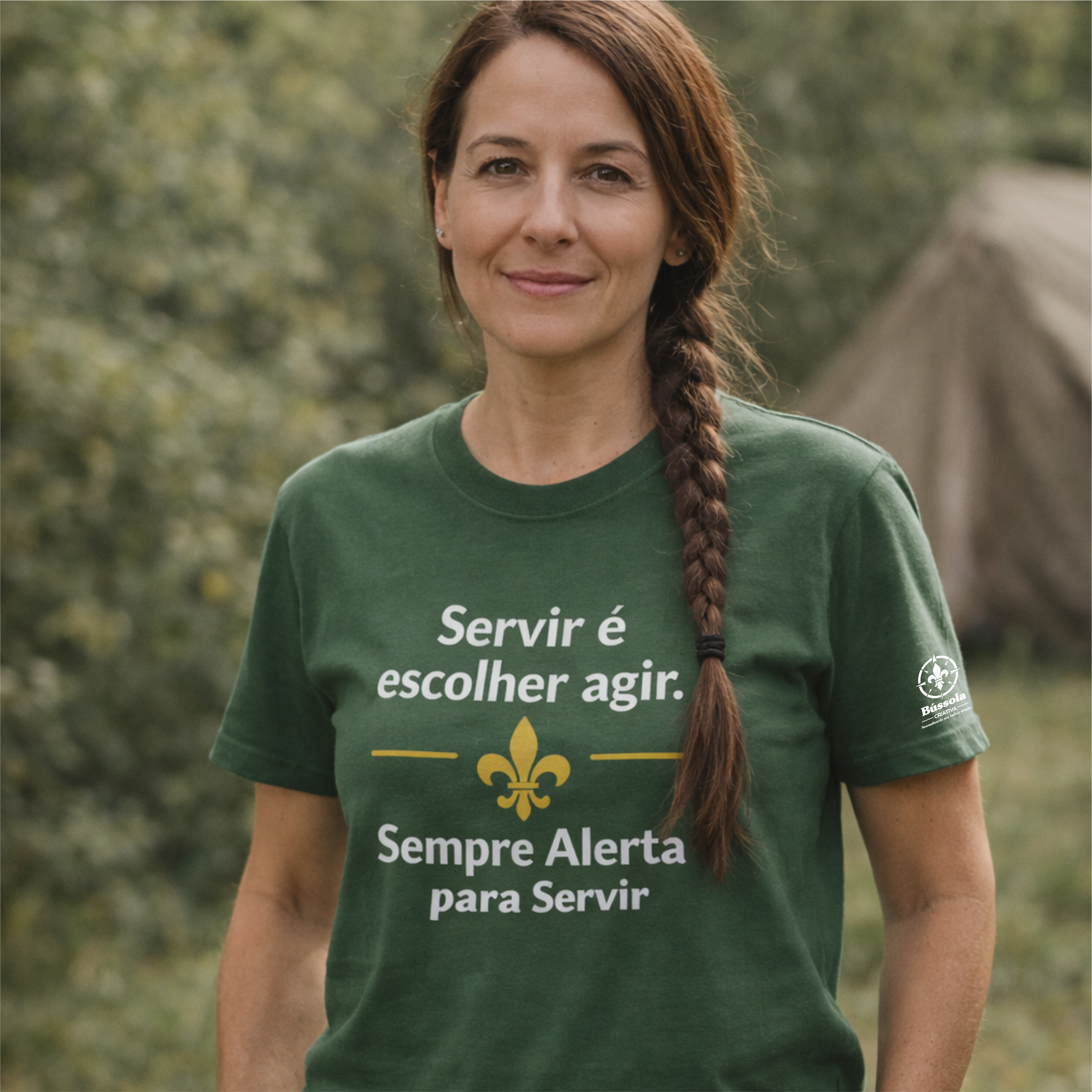 Camiseta Escoteira Verde