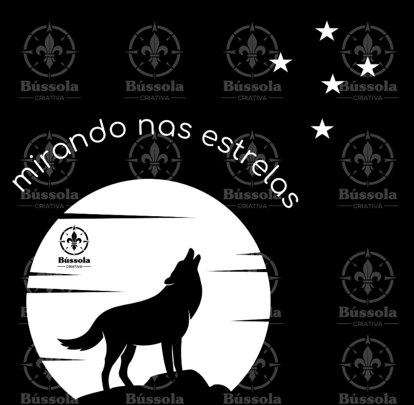 Camiseta Infantil Mirando as estrelas 
