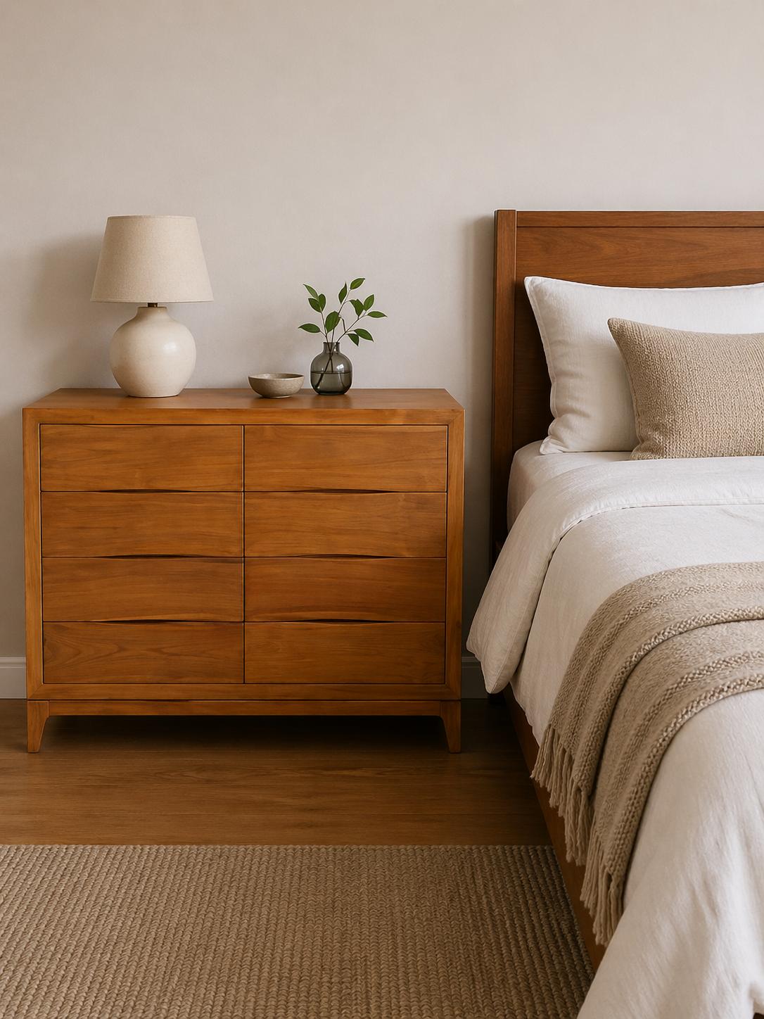 BST06 Solid Wood 6-Drawer Dresser