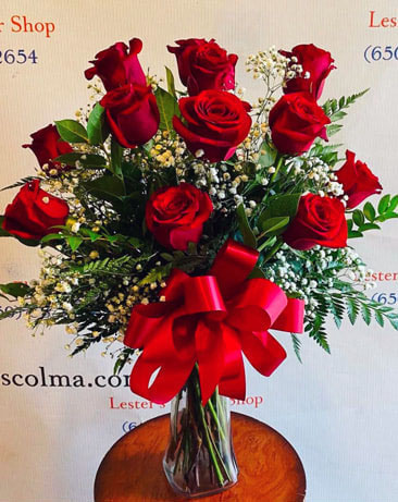 12 Red Long Stem Roses