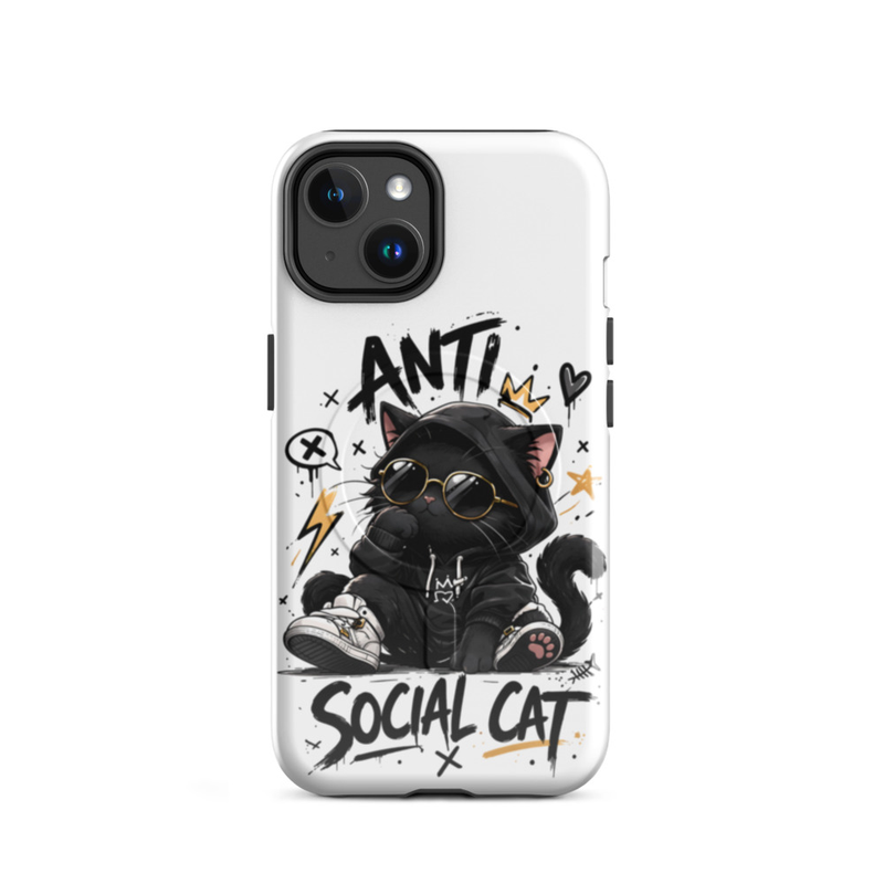 Anti Social Cat Phone Case
