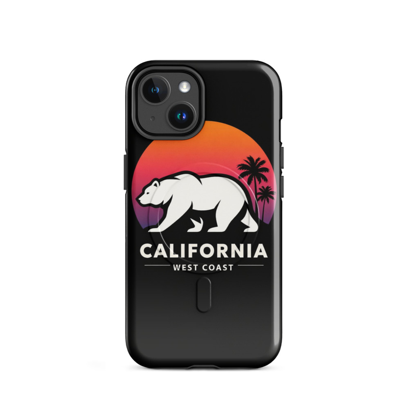 California Sunset Bear Phone Case