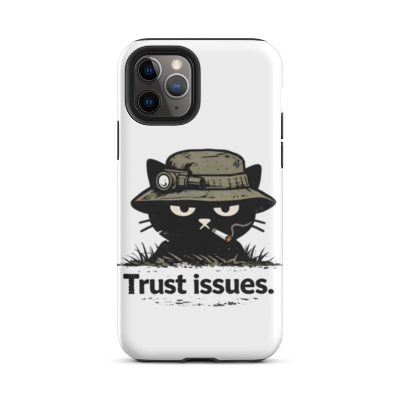 Trust Issues Cat Phone Case
