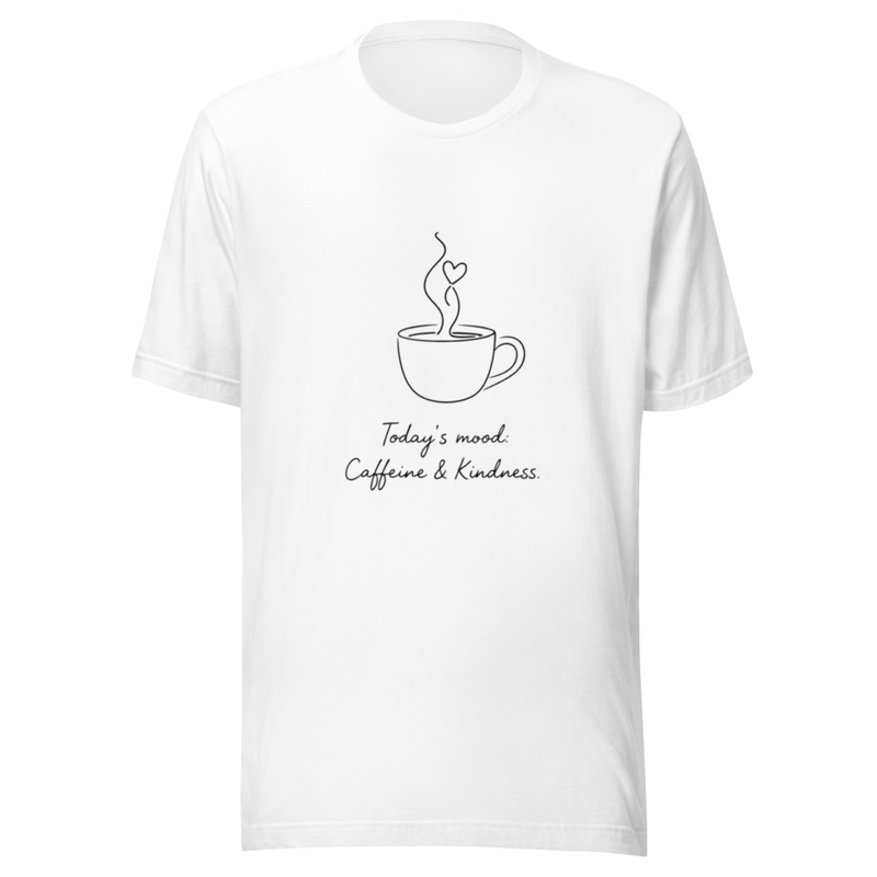Caffeine & Kindness Black T-Shirt