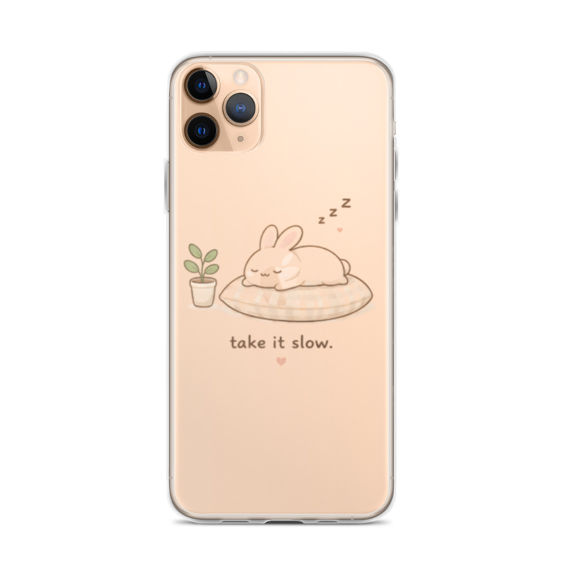 Take It Slow Bunny Phone Case