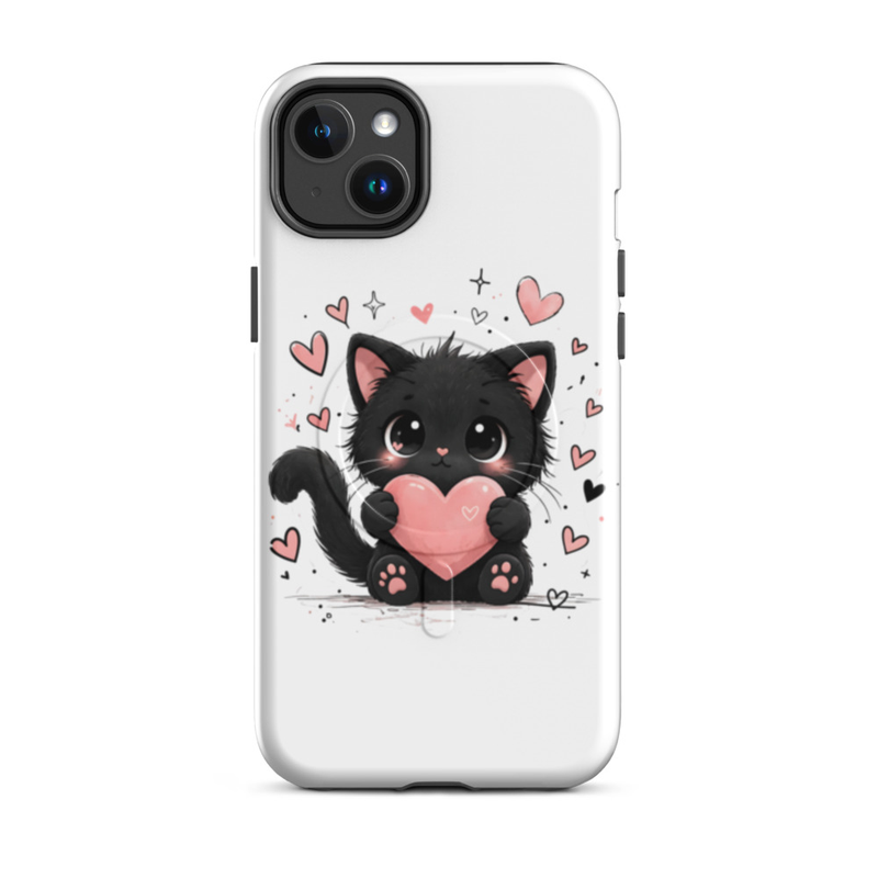 Cute Cat Heart iPhone Case