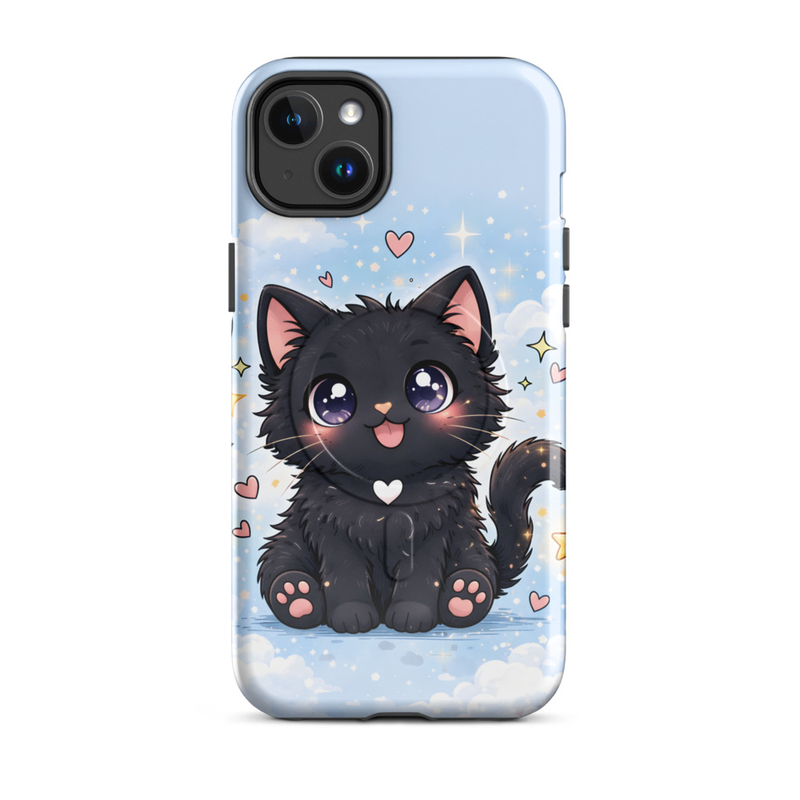 Cute Black Cat Phone Case
