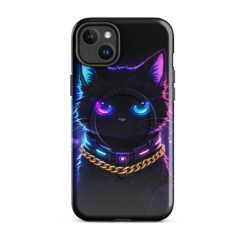 Neon Cat iPhone Case