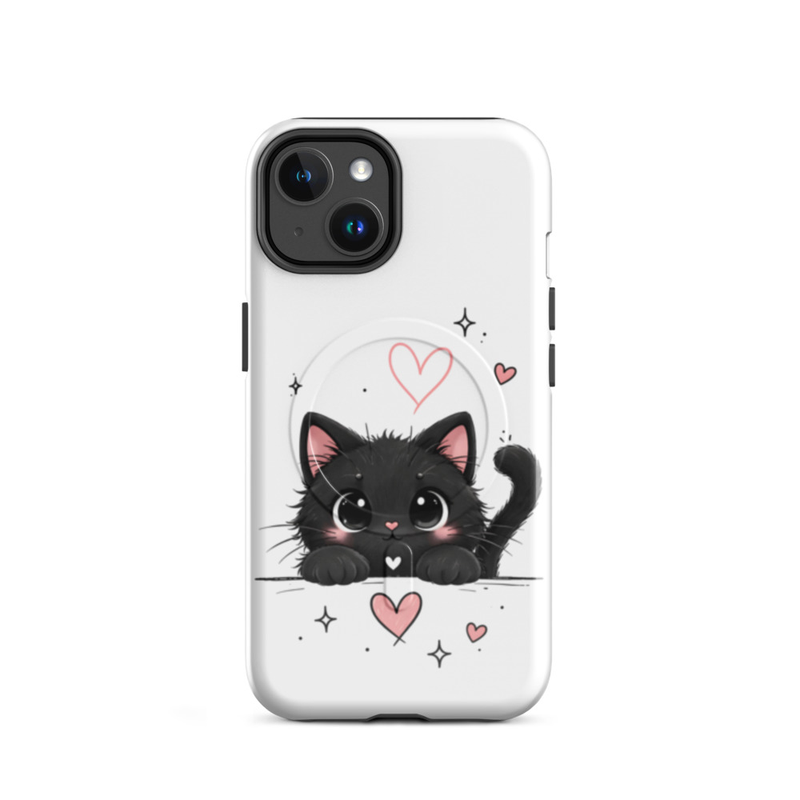 Cute Black Cat iPhone Case