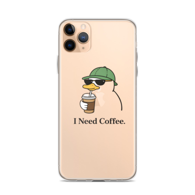 I Need Coffee Penguin Phone Case