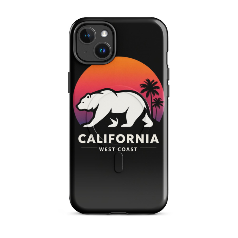 California Sunset Bear Phone Case