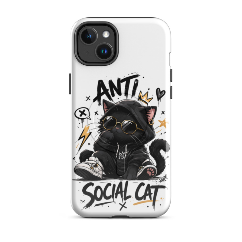 Anti Social Cat Phone Case