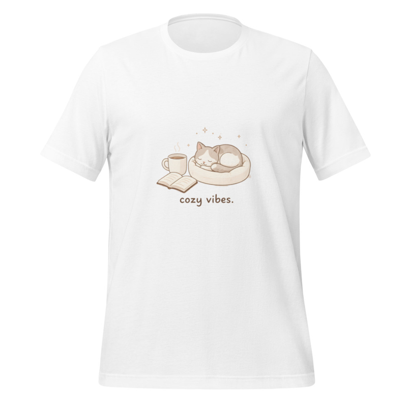 Cozy Vibes Cat T-Shirt