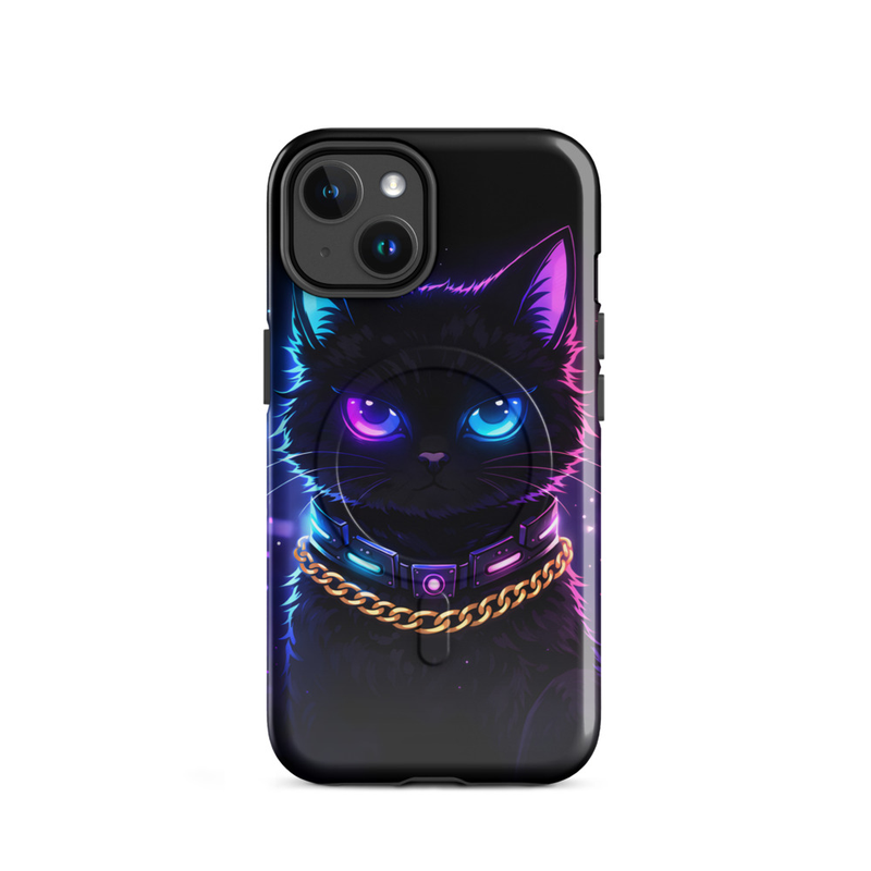 Neon Cat iPhone Case