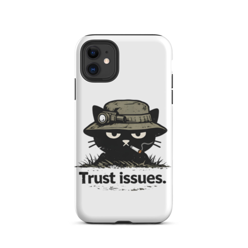 Trust Issues Cat Phone Case