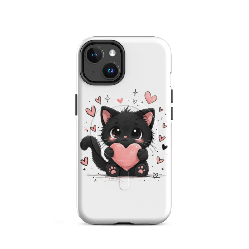 Cute Cat Heart iPhone Case