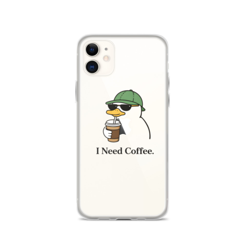 I Need Coffee Penguin Phone Case