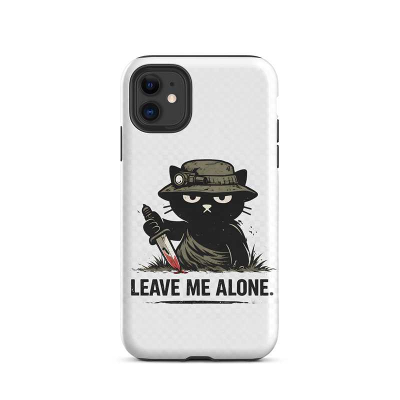 Leave Me Alone Cat Phone Case
