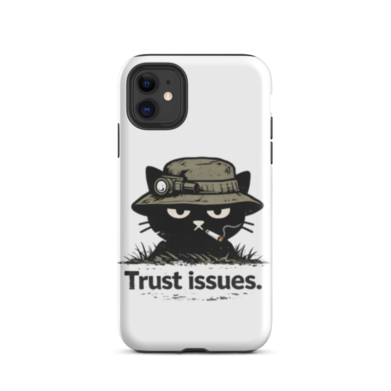Trust Issues Cat Phone Case