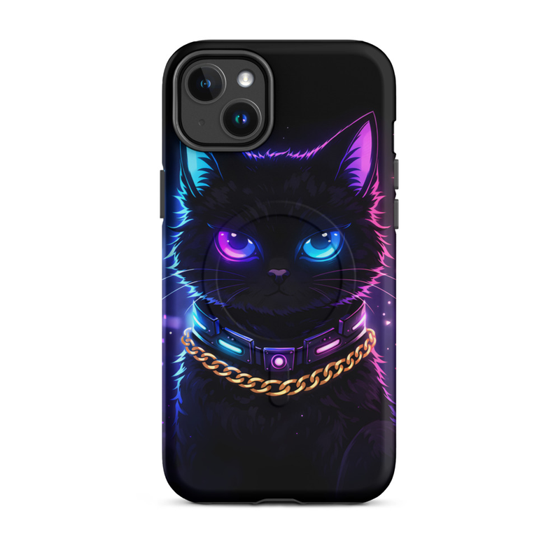 Neon Cat iPhone Case