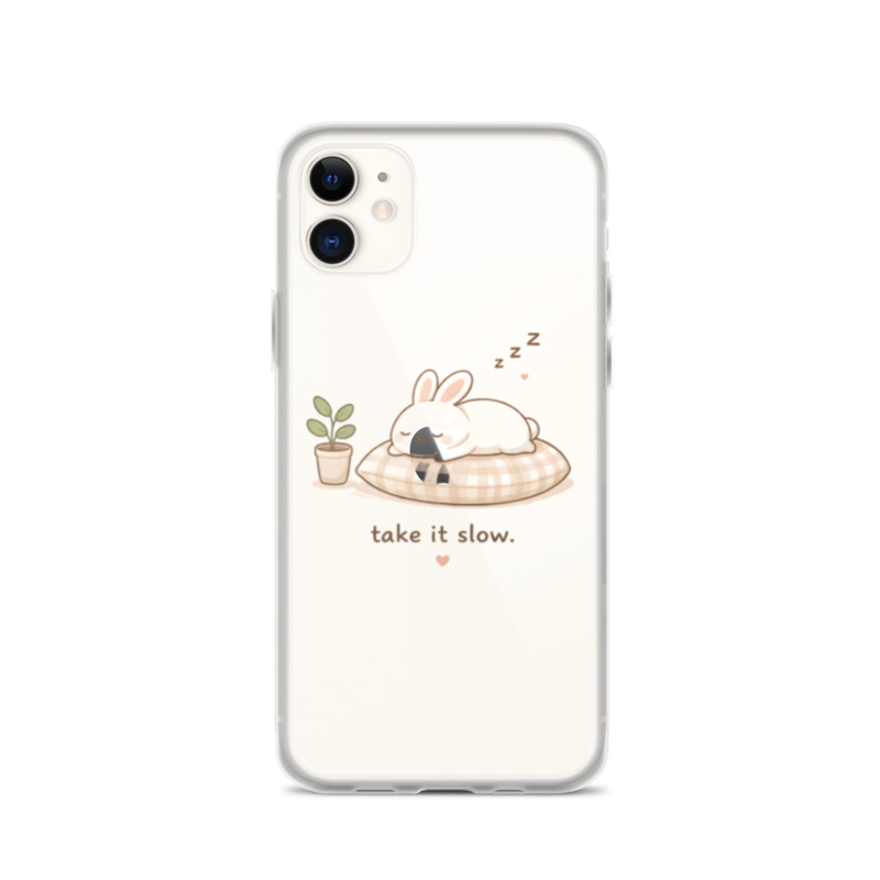 Take It Slow Bunny Phone Case