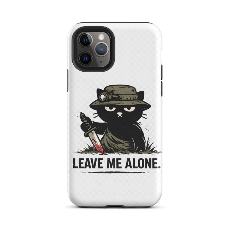 Leave Me Alone Cat Phone Case