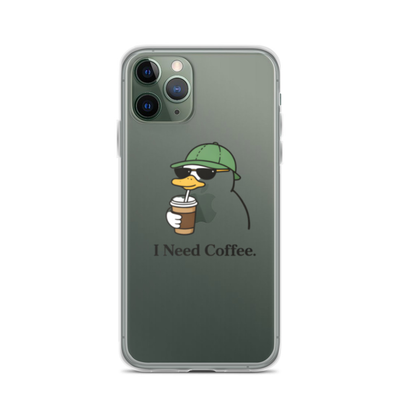 I Need Coffee Penguin Phone Case