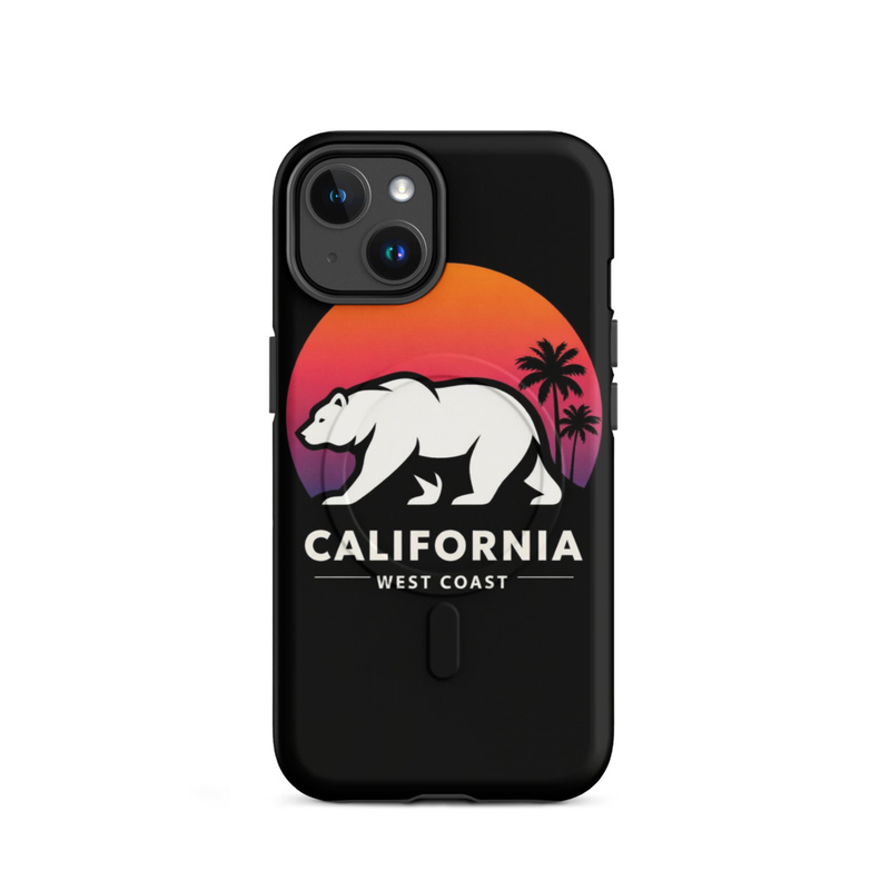California Sunset Bear Phone Case