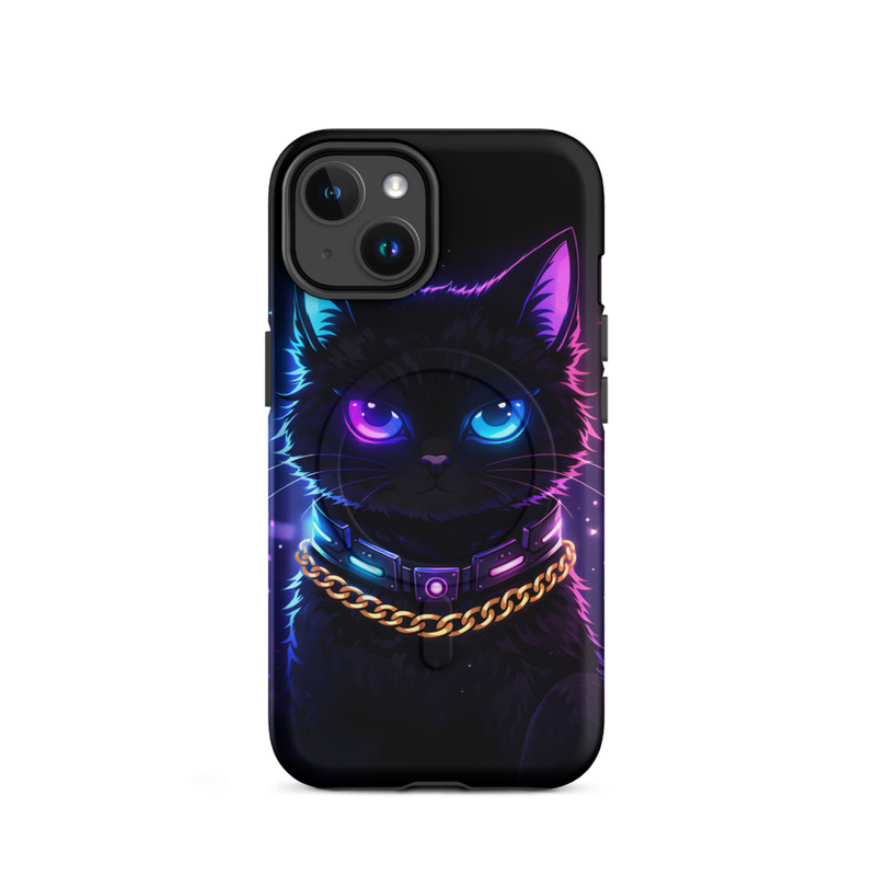 Neon Cat iPhone Case