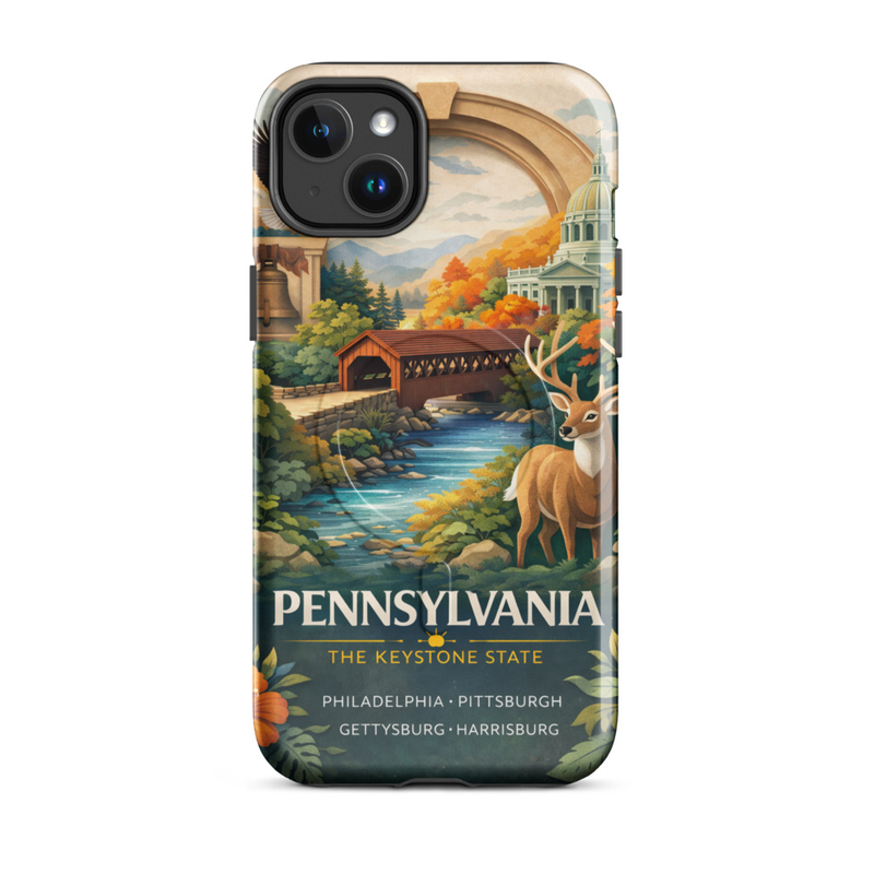 Pennsylvania Illustrated iPhone Case