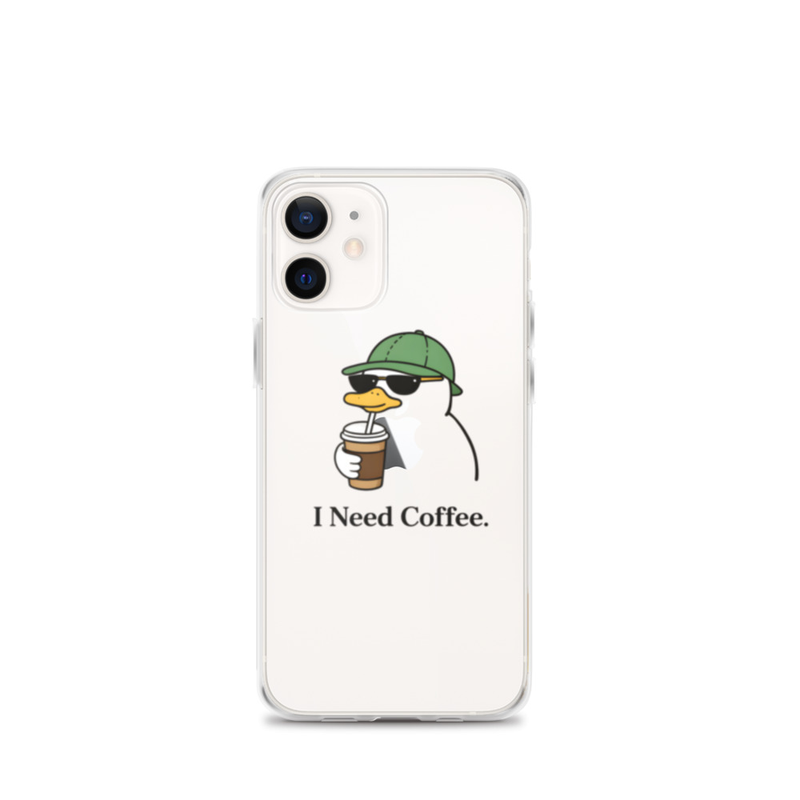 I Need Coffee Penguin Phone Case